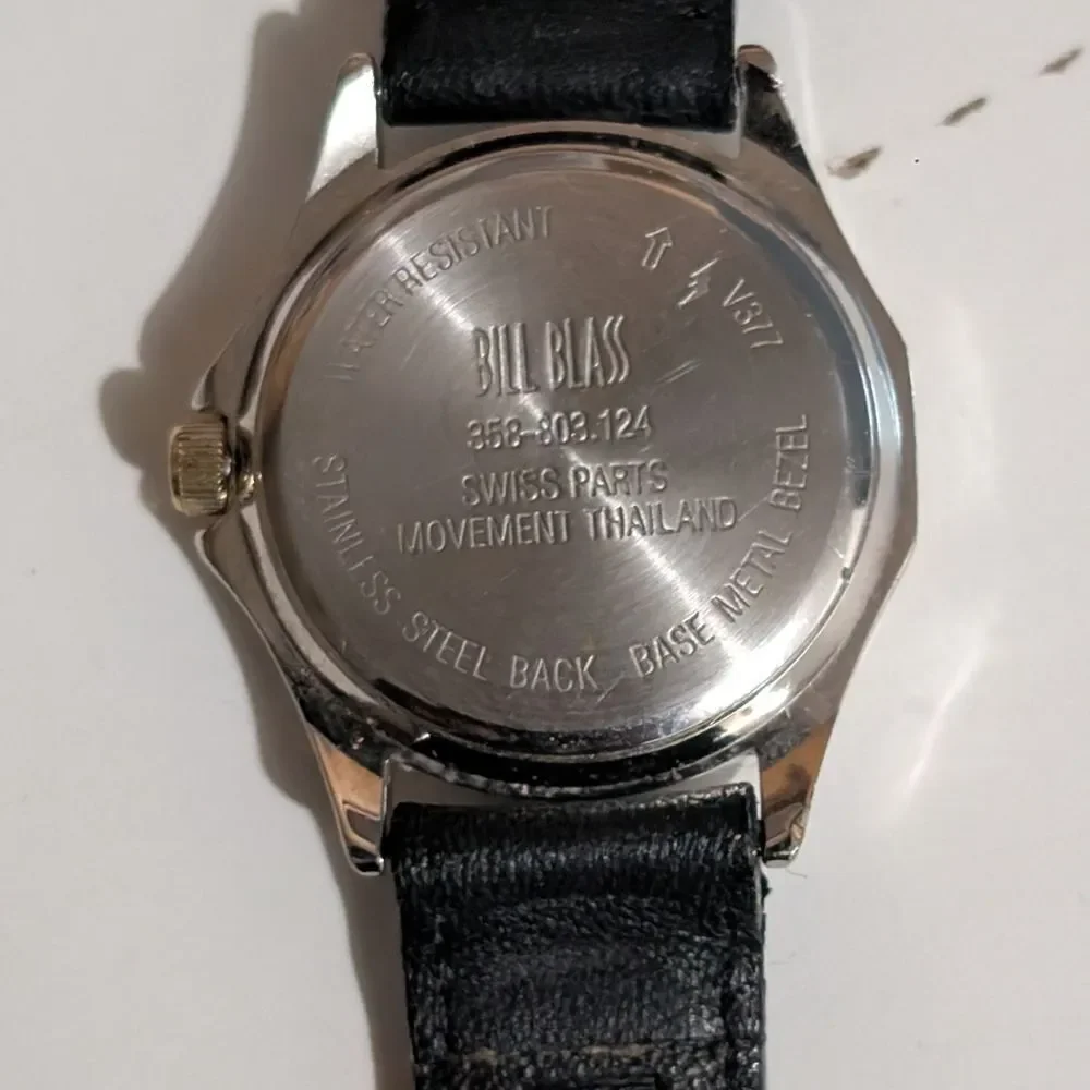 Bill Blass Black/Gold Watch